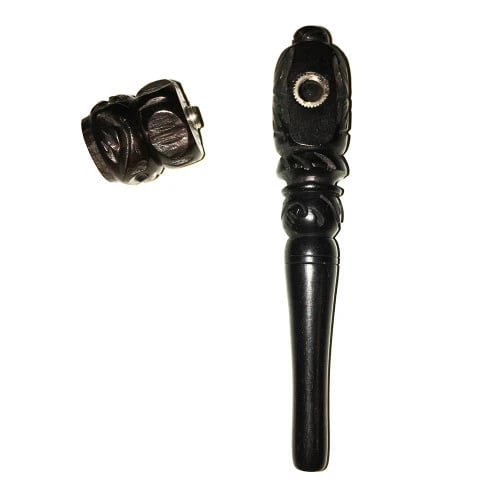 detailed wooden 4 inch pipe in ebony