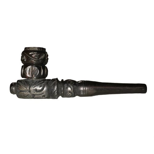 detailed wooden 4 inch pipe in ebony
