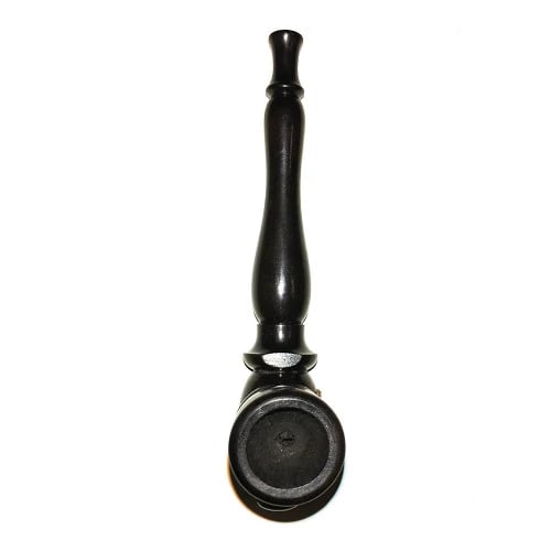 smooth wooden 4.5 inch pipe in ebony