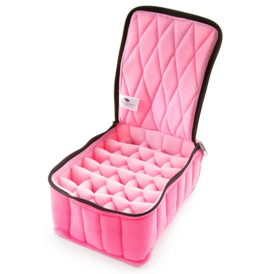 Soft Carrying Case 30 Bottles in Leopard/Pink