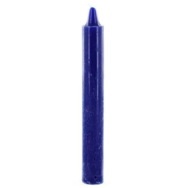 6 inch taper candle in blue