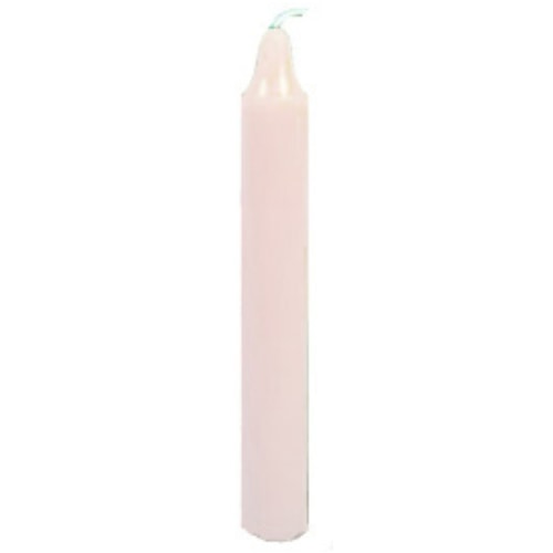 6 Inch Taper Candle in White