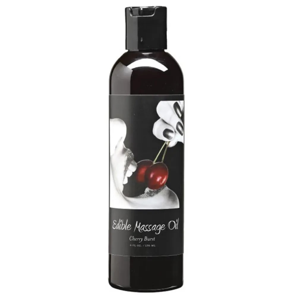edible massage oil 2oz/60ml in cherry burst