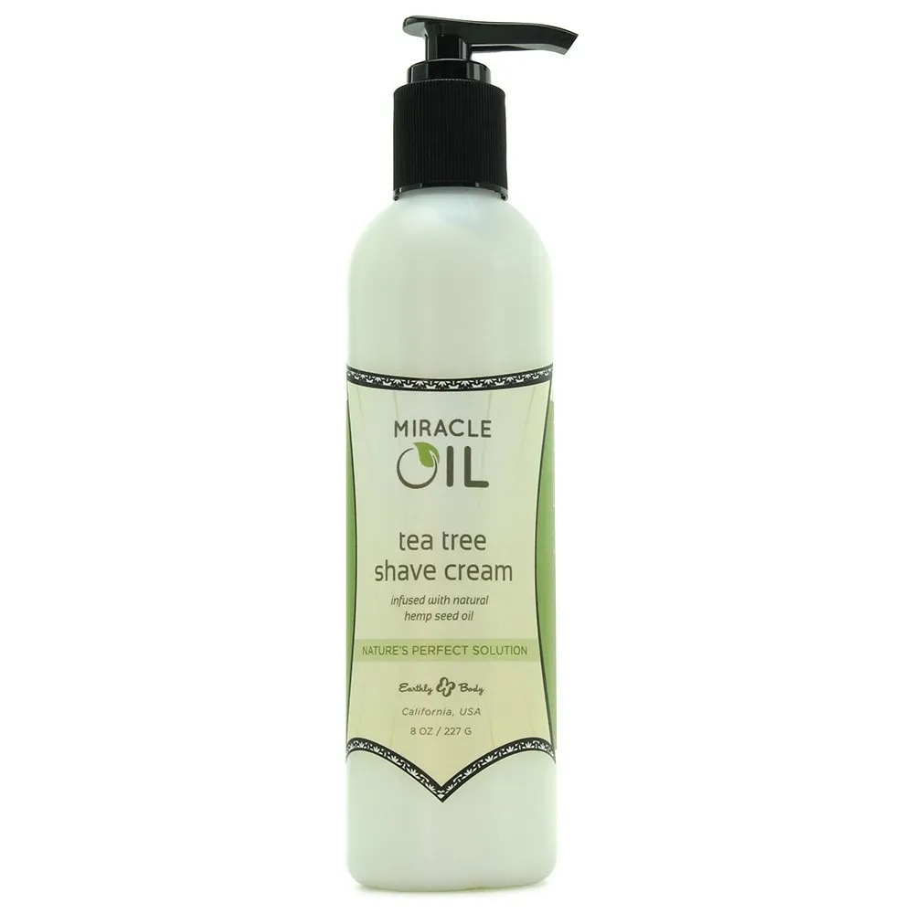 miracle oil tea tree shave cream in 8oz/227g