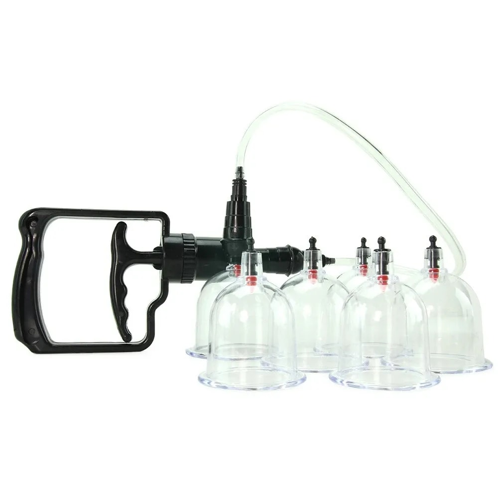 beginner's 6 pc cupping set in clear